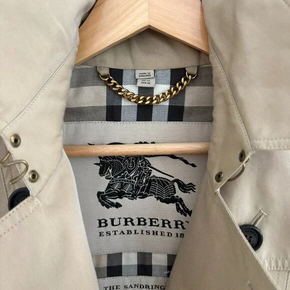 Burberry The Sandringham Heritage Trench Short Coat England Size US 0 XS - Picture 11 of 16